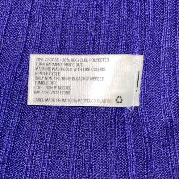 Ava & Viv Blue Spring Open Layering Duster Sweater - Picture 3 of 4